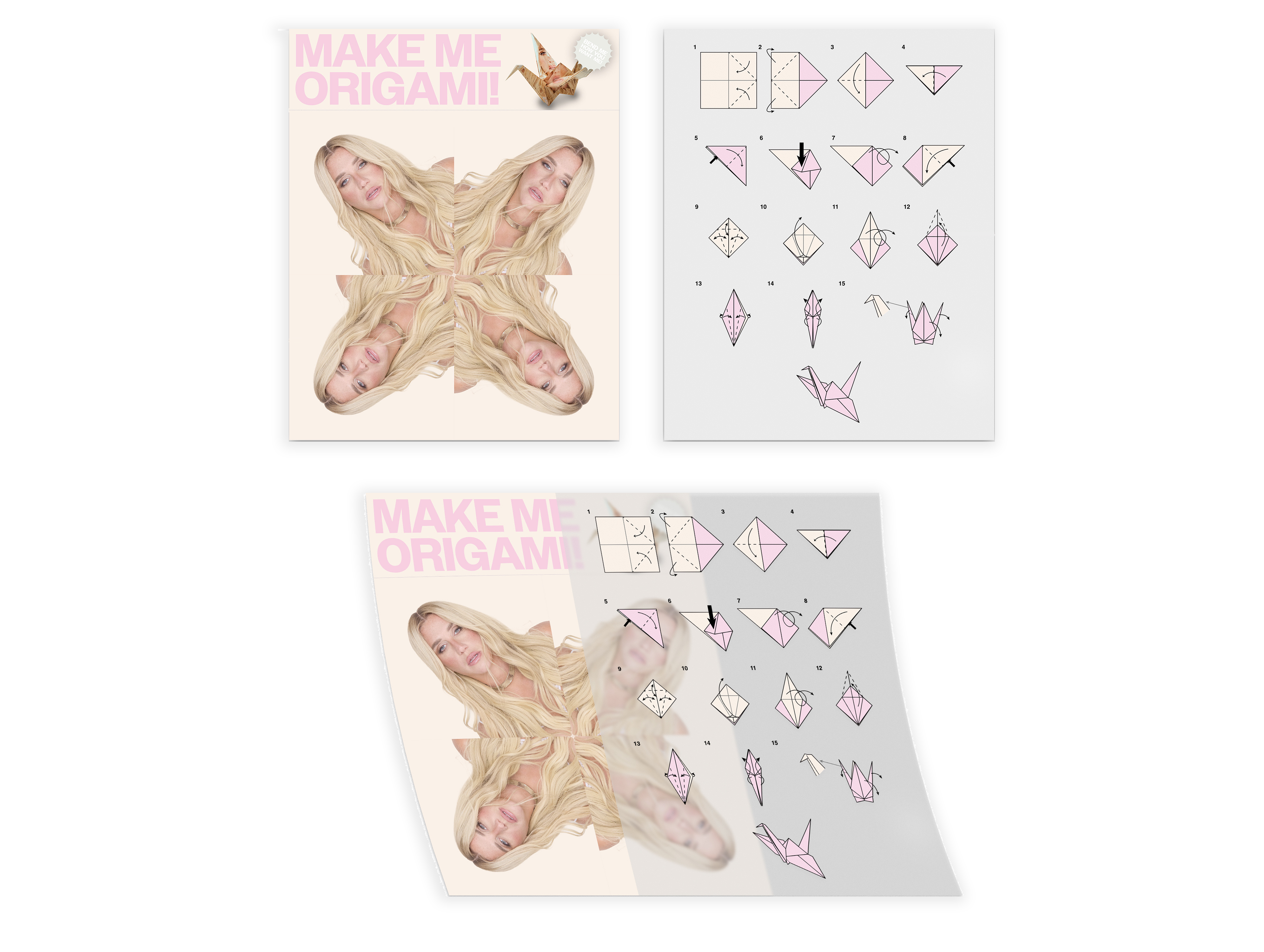 Kesha - MAKE YOUR OWN ORIGAMI